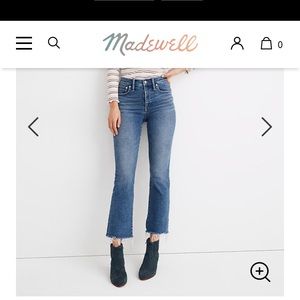 Madewell Cali Demi boot cut jeans.